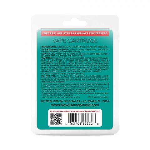 Zkittles Cartridge - Active CBD - Cartridge - RAW - 800mg - Thumbnail 3