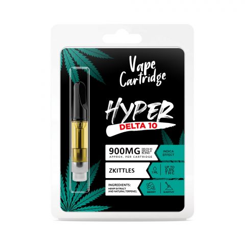 Zkittles Cartridge - Delta 10 THC - Hyper - 900mg (1ml) - Thumbnail 2