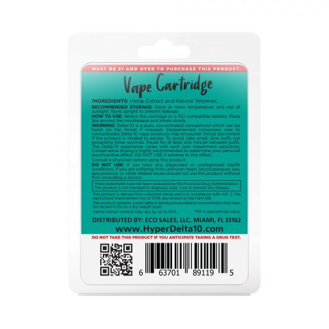 Zkittles Cartridge - Delta 10 THC - Hyper - 900mg (1ml) - Thumbnail 4