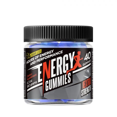 Energy Boost Supplement - Sugarless Energy Gummies - 40 Count - 2