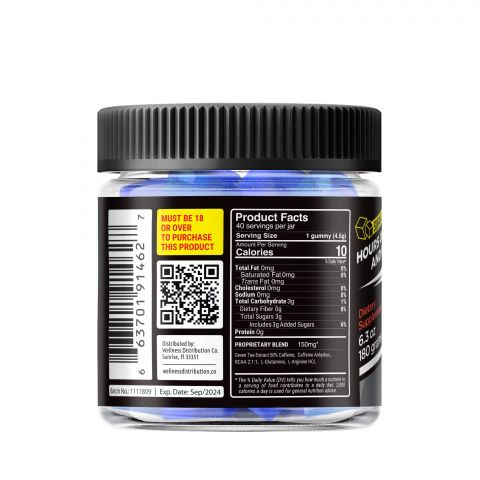 Energy Boost Supplement - Sugarless Energy Gummies - 40 Count - Thumbnail 3