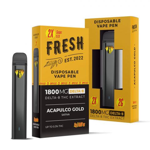 Acapulco Gold Vape Pen - Delta 8 - Disposable - 1800MG - Fresh - Thumbnail 1