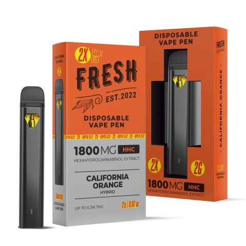 HHC Vape Pen - 1800mg - California Orange - Hybrid - 2ml - Fresh - Thumbnail 1