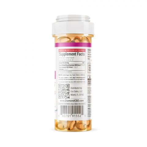 CBD, CBN, Melatonin Blend Capsules - 620mg - Diamond CBD - Thumbnail 3