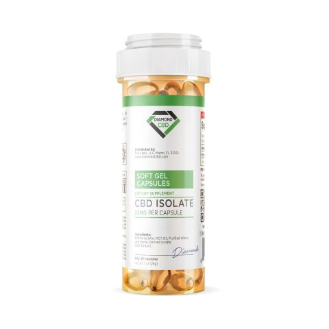 CBD Isolate Capsules - 500mg - Diamond CBD - Thumbnail 2