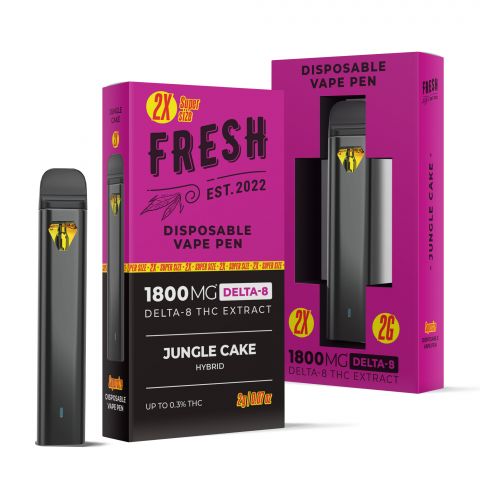 Jungle Cake Vape Pen - Delta 8 - Disposable - 1800MG - Fresh - Thumbnail 1