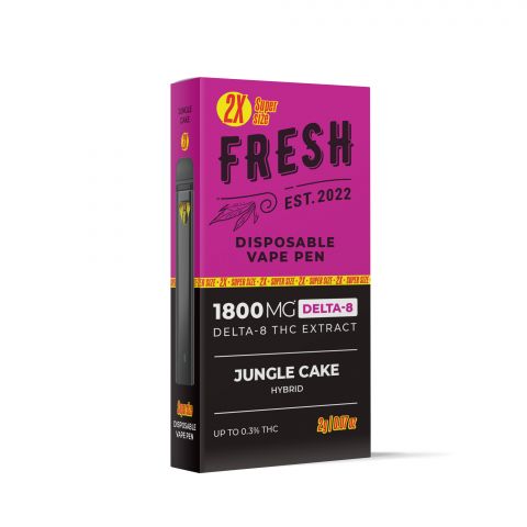 Jungle Cake Vape Pen - Delta 8 - Disposable - 1800MG - Fresh - Thumbnail 3