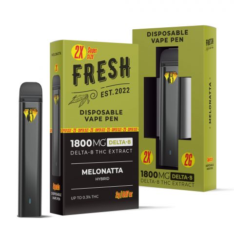Melonatta Vape Pen - Delta 8 - Disposable - 1800MG - Fresh - Thumbnail 1