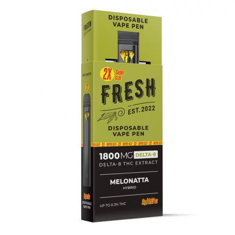 Melonatta Vape Pen - Delta 8 - Disposable - 1800MG - Fresh - Thumbnail 2
