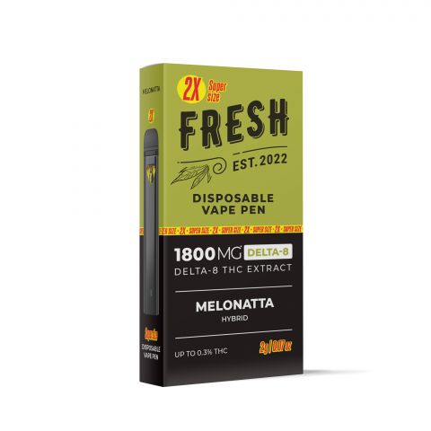 Melonatta Vape Pen - Delta 8 - Disposable - 1800MG - Fresh - Thumbnail 3