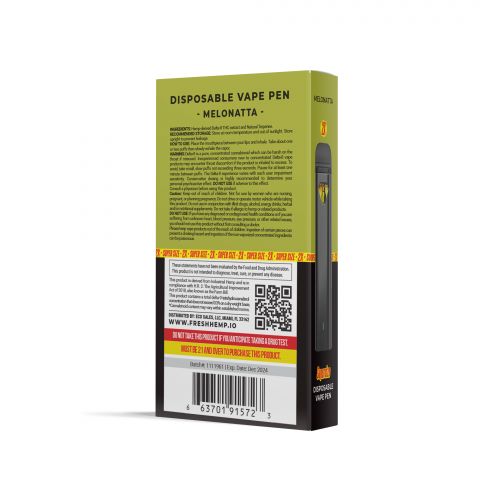 Melonatta Vape Pen - Delta 8 - Disposable - 1800MG - Fresh - Thumbnail 4