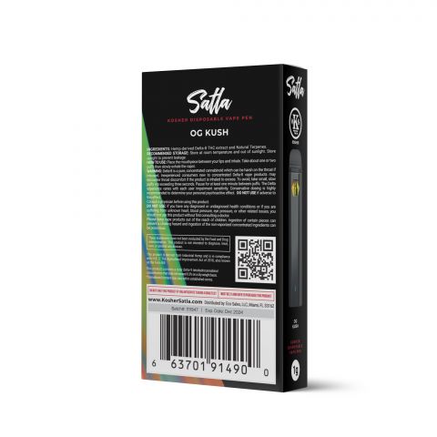 OG Kush Vape Pen - Delta 8 - Disposable - 900MG - Satla - Thumbnail 3