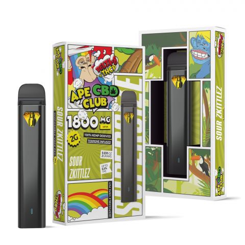 Sour Zkittles Vape Pen - D8, THCP - Ape CBD Club - Thumbnail 1