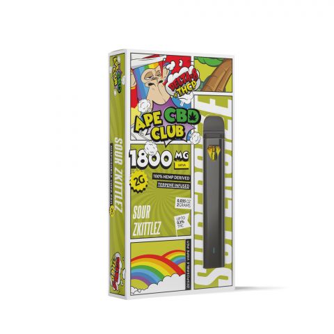 Sour Zkittles Vape Pen - D8, THCP - Ape CBD Club - Thumbnail 3