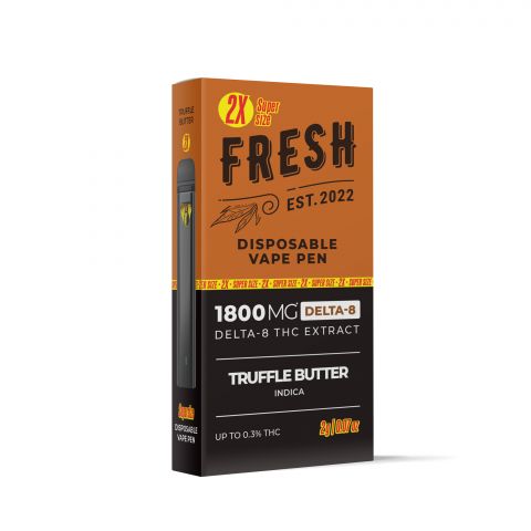 Truffle Butter Vape Pen - Delta 8 - Disposable - 1800MG - Fresh - Thumbnail 3