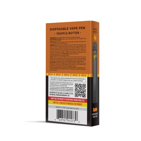 Truffle Butter Vape Pen - Delta 8 - Disposable - 1800MG - Fresh - Thumbnail 4