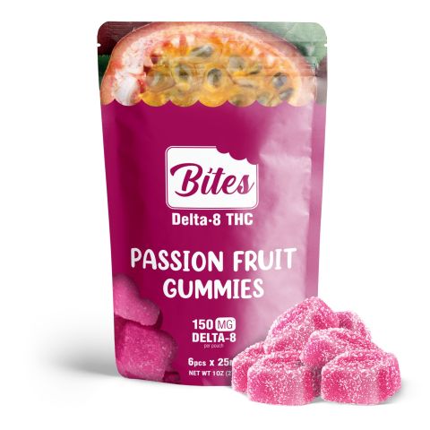 Bites Delta 8 Gummy - Passion Fruit - 150mg - Thumbnail 1