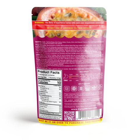 Bites Delta 8 Gummy - Passion Fruit - 150mg - Thumbnail 4