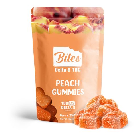 Bites Delta 8 Gummy - Peach - 150mg - Thumbnail 1