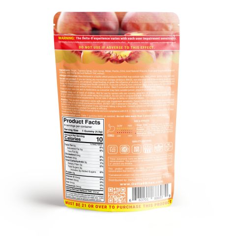 Bites Delta 8 Gummy - Peach - 150mg - Thumbnail 4