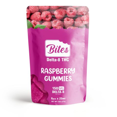 Bites Delta 8 Gummy - Raspberry - 150mg - 2