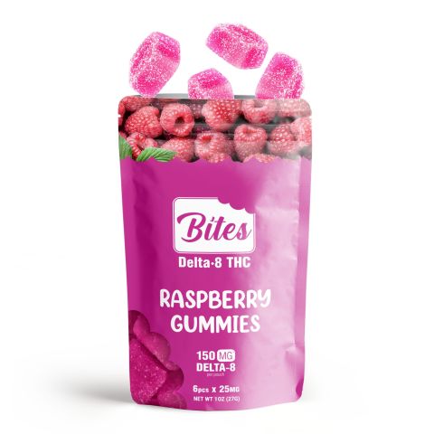 Bites Delta 8 Gummy - Raspberry - 150mg - Thumbnail 3
