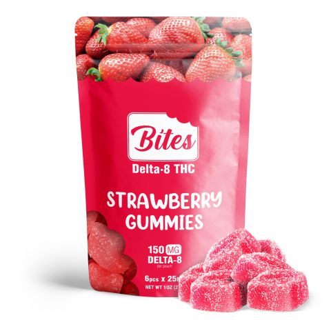 Bites Delta 8 Gummy - Strawberry - 150mg - 1