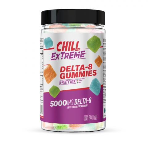 Chill Plus Extreme Delta-8 Gummies Fruity Mix - 5000X - 2