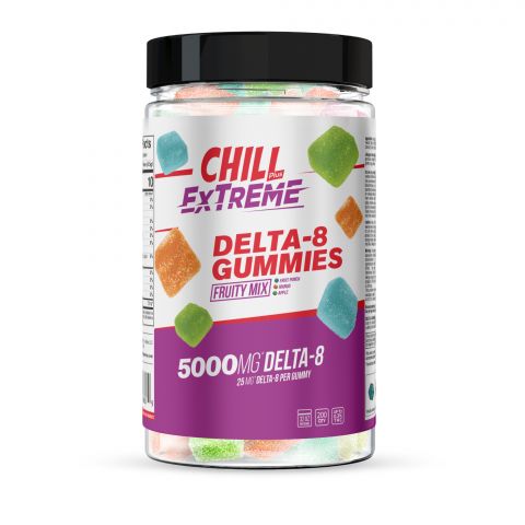 Chill Plus Extreme Delta-8 Gummies Fruity Mix - 5000X - Thumbnail 2
