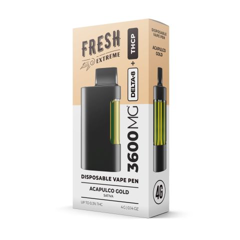 THCP, D8 Vape Pen - 3600mg - Acapulco Gold - Sativa - 4ml - Fresh - Thumbnail 2