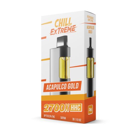 HHC Vape Pen - 2700mg - Acapulco Gold - Sativa - 3ml - Chill Extreme - 2