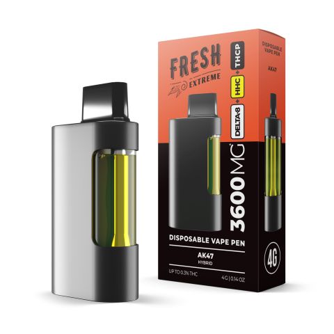 THCP, D8, HHC Vape Pen - 3600mg - AK47 - Hybrid - 4ml - Fresh - Thumbnail 1