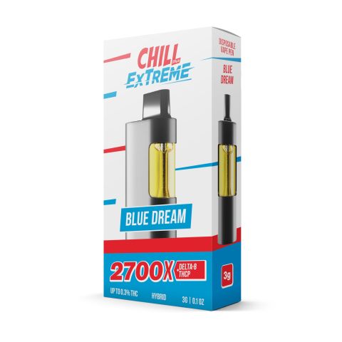 D8, THCP Vape Pen - 2700mg - Blue Dream - Hybrid - 3ml - Chill Extreme - Thumbnail 2
