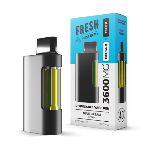 THCP, D8 Vape Pen - 3600mg - Blue Dream - Hybrid - 4ml - Fresh - Thumbnail 1
