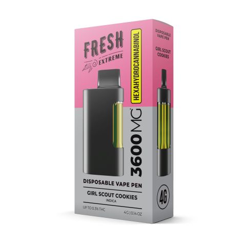 HHC Vape Pen - 3600mg - Girl Scout Cookies - Hybrid - 4ml - Fresh - Thumbnail 2