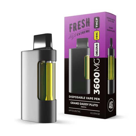 THCP, D8, HHC Vape Pen - 3600mg - Grand Daddy Pluto - Indica - 4ml - Fresh - Thumbnail 1