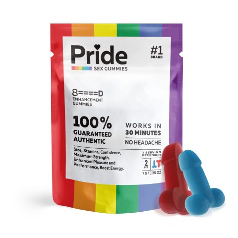 Male Sex Gummies - Proprietary Blend  - 500MG - Pride - Thumbnail 2