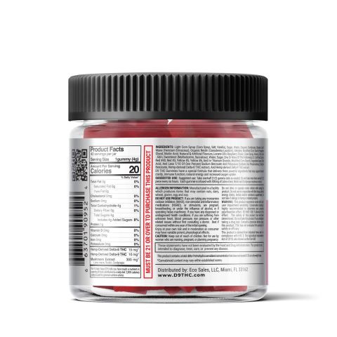 Strawberries & Passion Fruit Gummies - Delta 9  - 1000mg - D9 THC - Thumbnail 3
