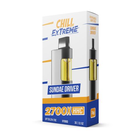 HHC Vape Pen - 2700mg - Sundae Driver - Hybrid - 3ml - Chill Extreme - Thumbnail 2