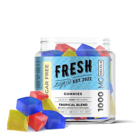 Tropical Blend Gummies - Delta 8 - 1000MG - Fresh - Thumbnail 1