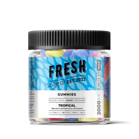 Tropical Gummies - Delta 8, THCP Blend - 2000MG - Fresh - Thumbnail 2