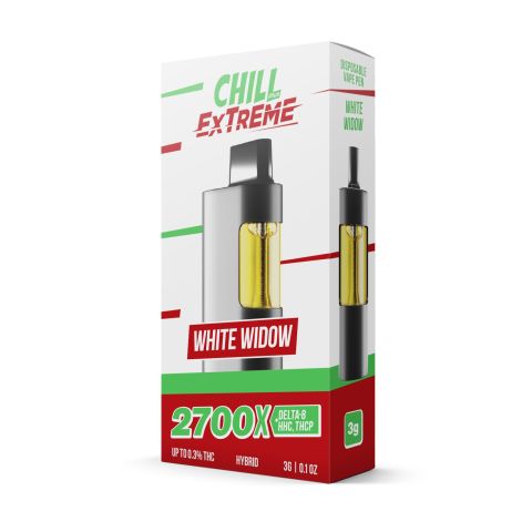 THCP, D8, HHC Vape Pen - 2700mg - White Widow - Hybrid - 2ml - Chill Extreme - Thumbnail 2