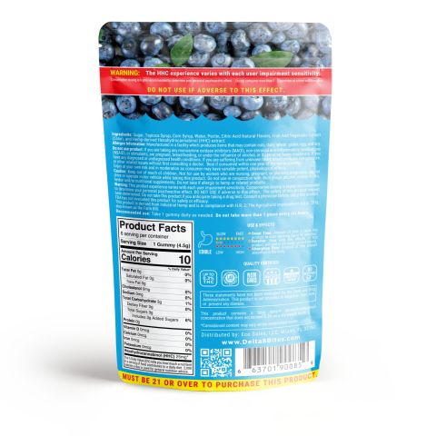 Bites HHC Gummies - Blueberry - 150MG - Thumbnail 4