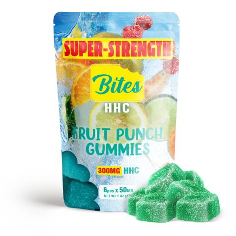 Bites HHC Gummies - Fruit Punch - 300MG - 1