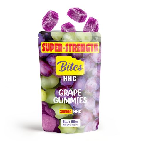 Bites HHC Gummies - Grape - 300MG - 3