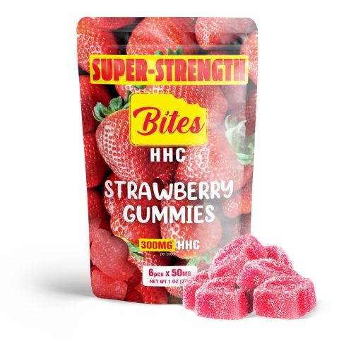Bites HHC Gummies - Strawberry - 300MG - 1