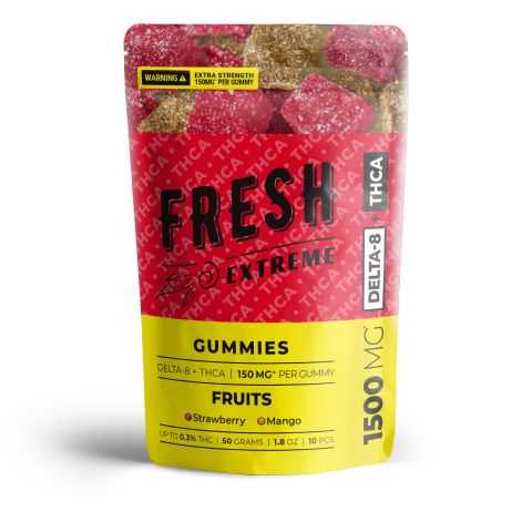 THCA, D8 Gummies - 150mg - Fruits - Fresh - Thumbnail 2