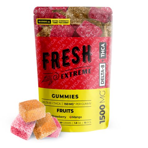 THCA, D8 Gummies - 150mg - Fruits - Fresh - 2