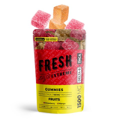 THCA, D8 Gummies - 150mg - Fruits - Fresh - 3
