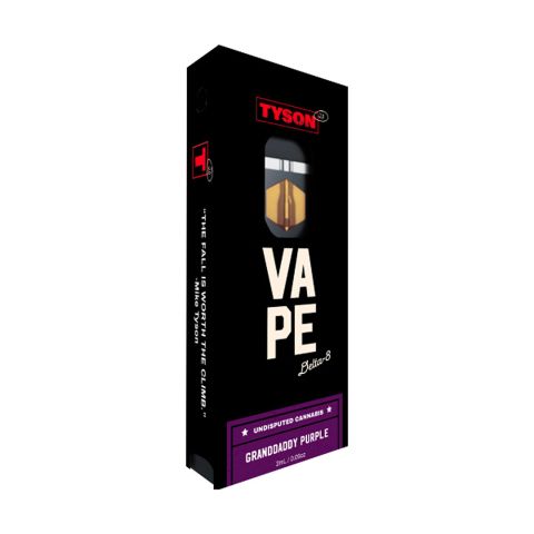 Granddaddy Purple Vape Pen - Delta 8 - Disposable - Tyson 2.0 - Thumbnail